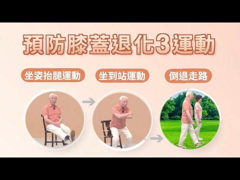 rewrite this title 3運動練出好膝蓋，逆轉膝蓋退化腿無力！坐姿抬腿運動，強化股四頭肌；坐到站運動，護膝增強腿肌力；倒退走路，防跌倒改善脊椎側彎｜胡乃文開講Dr.HU精華版